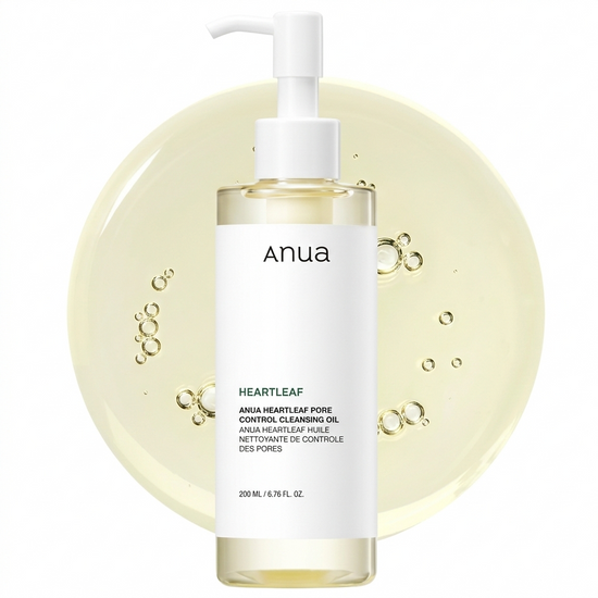 ANUA Heartleaf Pore Control Cleansing Oil, Oil Cleanser for Face, Makeup Blackhead Remover, Double Cleansing, Facial Cleanser, Mild Ingredients, Korean Skin Care 6.76 fl oz(200ml)